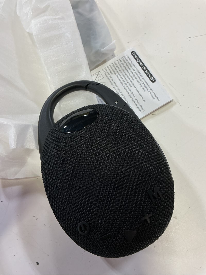 Condition photo showing Good Condition for portable mini bluetooth speaker with hd sound  led power display  big pro sound with punchy bass integrated carabiner  30h playtime  colorful rgb ligh