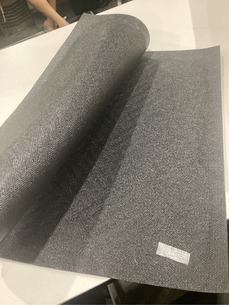 Condition photo showing Good Condition for black and gray standard size door mat