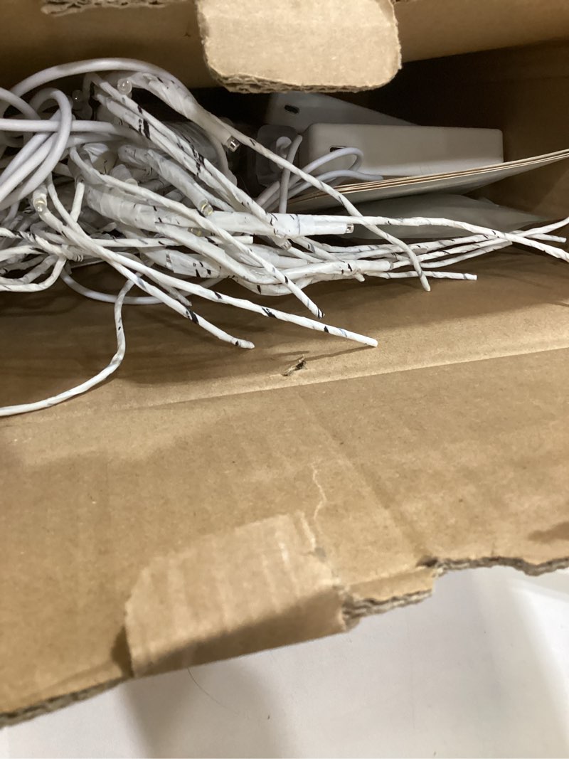 Condition photo showing As Is for EAMBRITE Money Tree Gift Holder, Gift Card Tree 2FT 24LED, Lighted Birch Trees Battery/USB Powered Timer Photo Display with 12 Clear Clips and 12 Cards for Home Christmas Halloween Picture Memo 2 Pack Money Tree x2