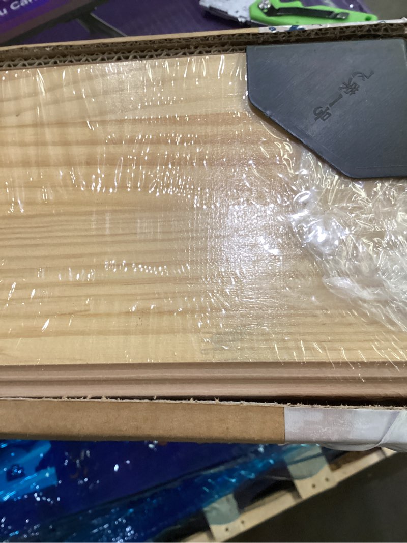 Condition photo showing Good Condition for art3d fluted wood panel - 108 x 5.7 x 0.7in for wall & ceiling, beaded accent molding for home decoration, pack of 4pcs + 1pc end-trim, beaded ashtree 108 x 5.7 inch beaded ashtree