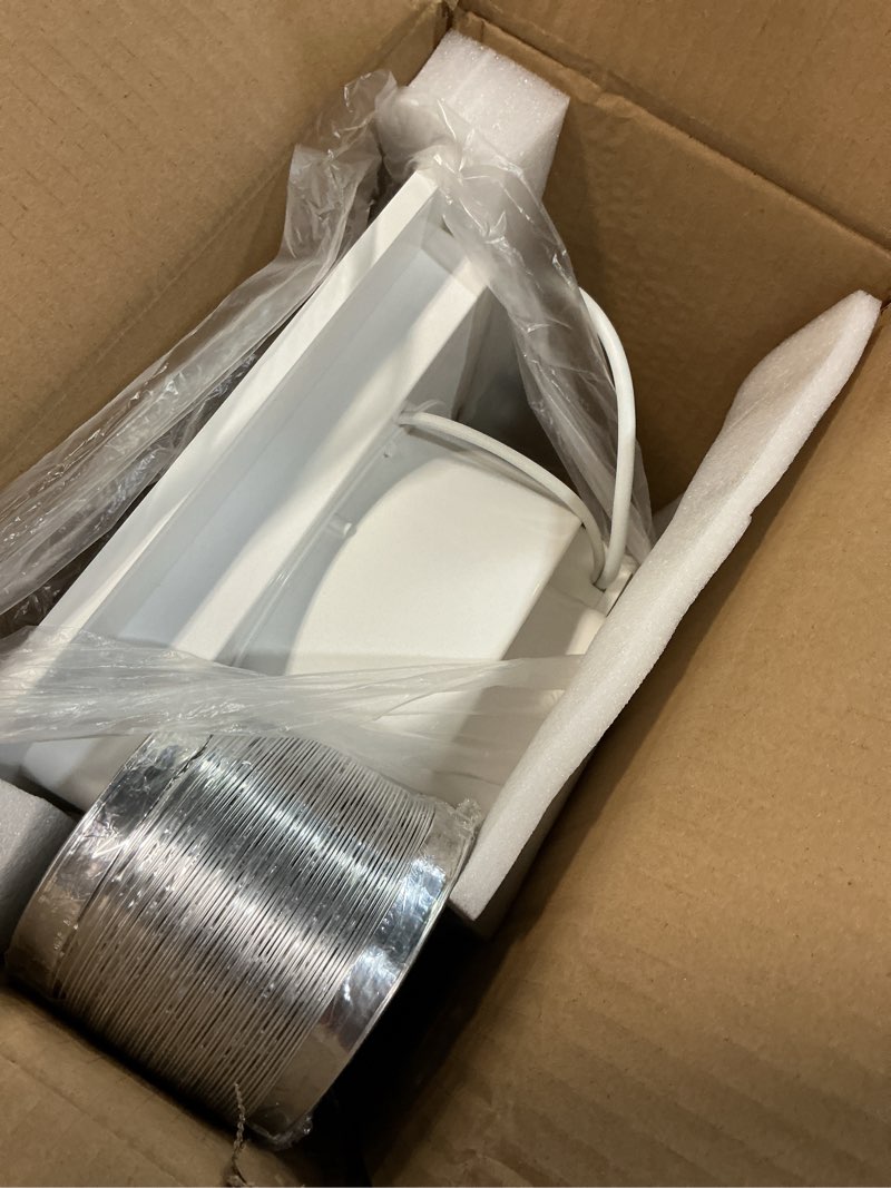 Condition photo showing New/Like New for 12" ultra quiet bathroom exhaust fan with 6500k led light, 1.0 sone 120 cfm, 10x10 mount, 1500 lm ceiling ventilation fan, energy efficient (5500k led-w)