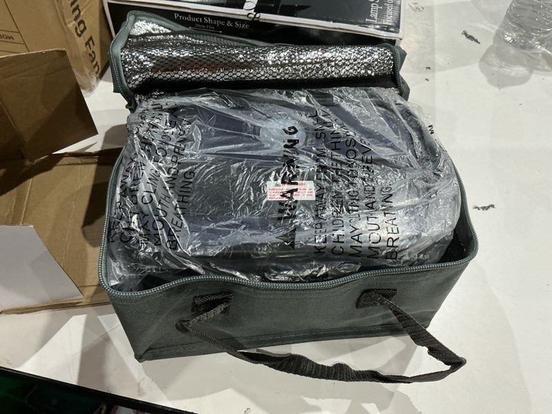 Condition photo showing Good Condition for ixiie electric lunch box 80w for adults, 1.8l lunch warmer with 2 compartments for truck/car/work, fast portable heated lunch box food warmer heater 12/24/110v, lonchera eléctrica portátil 1.8l blue