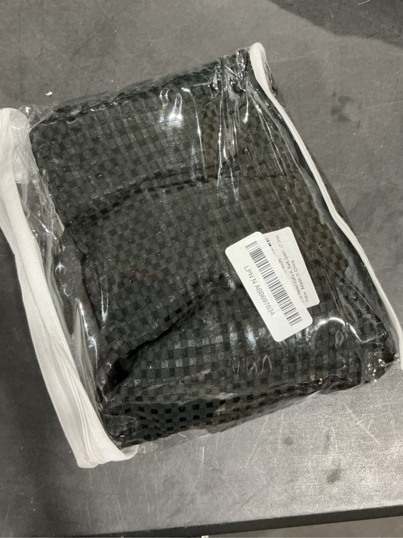 Condition photo showing New/Like New for MIYE Pleated Waffle Weave Bed Skirt, Tailored Dust Ruffle 12 Inch Drop Easy Fit, Machine Washable (Black, Queen - 12" Drop) Black Queen - 12" Drop