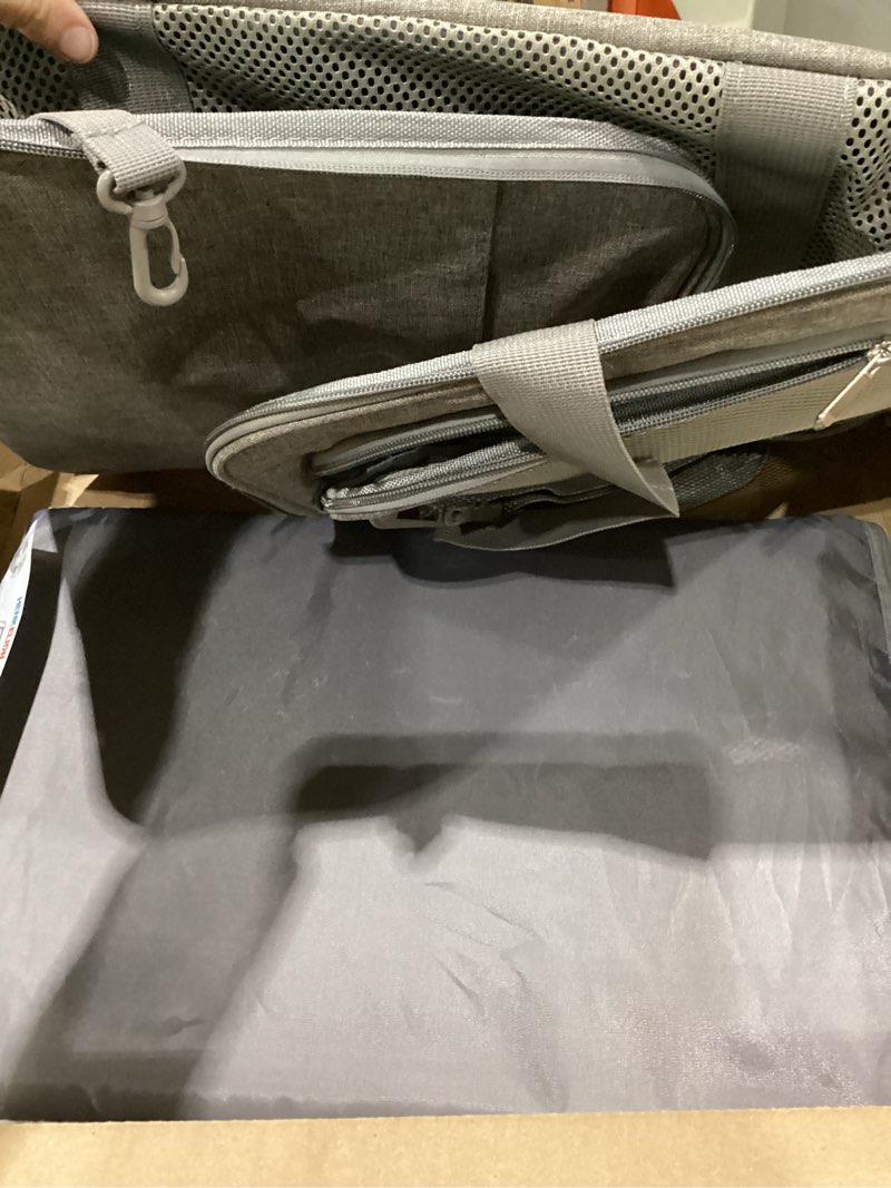 Condition photo showing Good Condition for henkelion large cat carriers dog carrier pet carrier for cats dogs puppies up to 25lbs, big dog carrier soft sided, travel puppy carrier - large - grey 20.0"l x 13.0"w x 13.0"h grey
