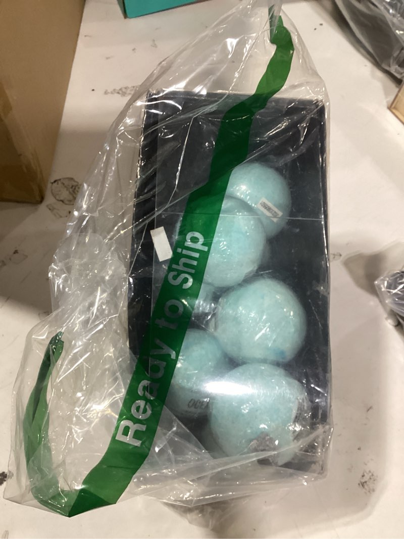 Condition photo showing As Is for bath bombs for women, body & earth 10 x 3.5 oz ocean bath bomb gift sets essential oils handmade birthday gift idea for family, women, men, mother's day gifts for women
