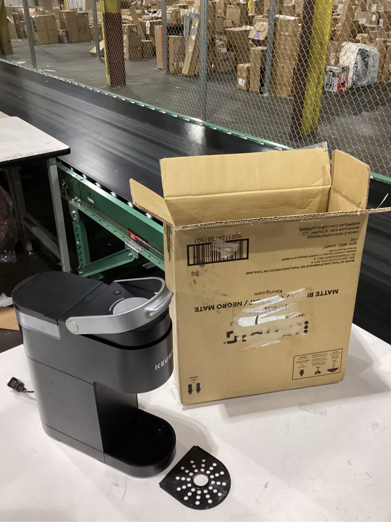 Condition photo showing Good Condition for keurig k-mini single serve k-cup pod coffee maker, 6 to 12oz brew size, with cord storage, perfect for small spaces, black
