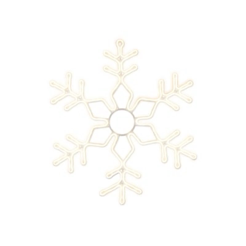 GE 28-in Hanging Snowflake Ornament with White LED Lights