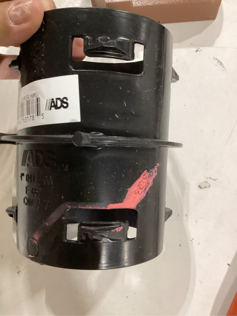 Condition photo showing As Is for 4 in. singlewall internal coupler