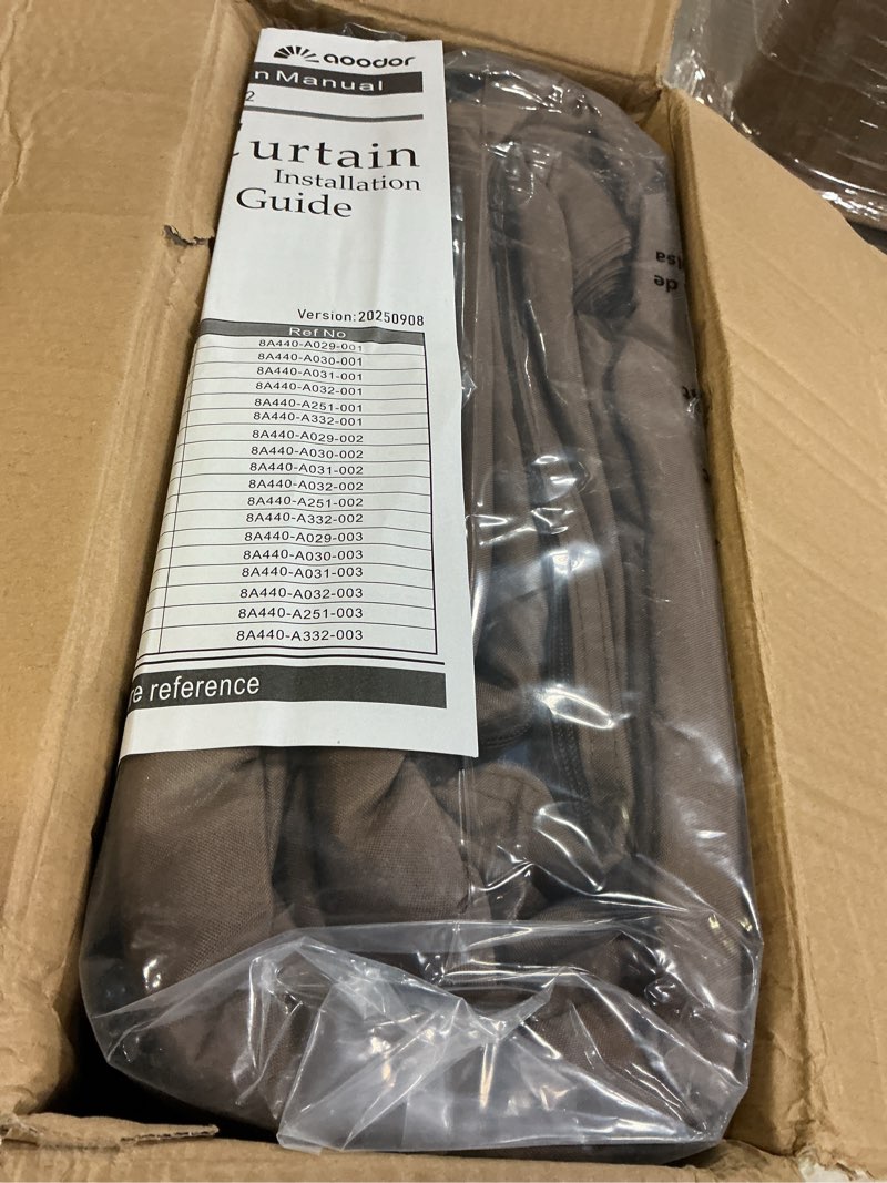 Condition photo showing Good Condition for bps 12' x 16' gazebo privacy curtains with double zipper, 4-panels side wall universal gazebo side panels replacement for patio, outdoor canopy, garden and backyard (curtain only) brown 12' x 16'