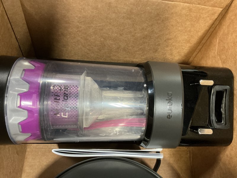 Condition photo showing As Is for Eureka E20 Evo Plus Robot Vacuum and Mop Combo, 10,000Pa Suction Robot Vacuum Cleaner Bagless Self-Emptying Station, 45-Day Capacity Anti-Hair-Tangling Side Brush Mop Lifting App Control LiDAR Nav