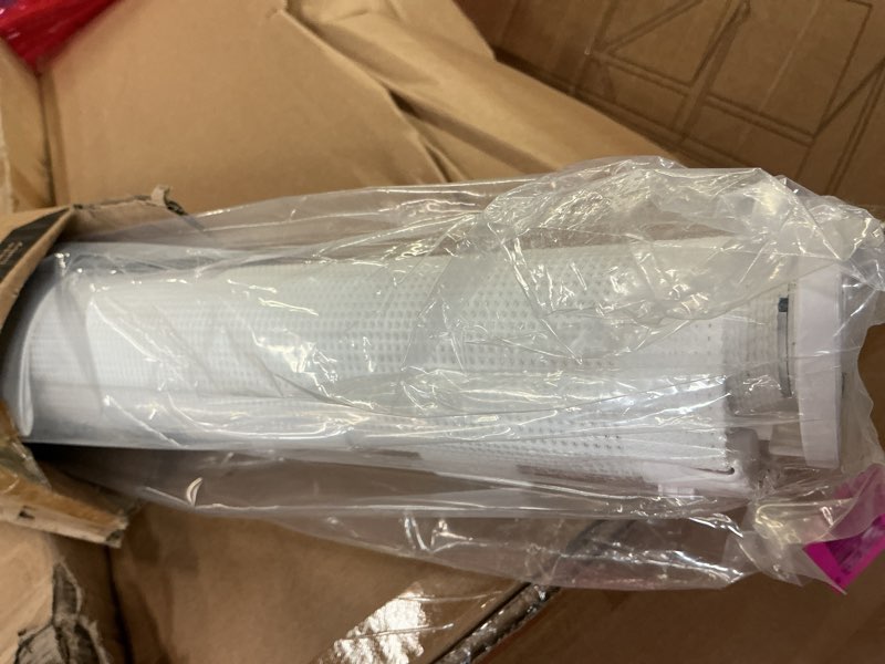 Condition photo showing As Is for 71'' Retractable Baby Gates Extra Wide for Stairs, 42" Tall White Mesh Dog Child Pet Safety Indoor Outdoor Retractable Gate for Doorways, House, Hallway, Deck with Reinforcement Strips White 42" Tall x 71" Wide