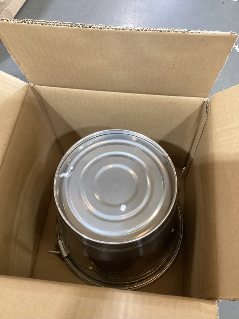Condition photo showing Good Condition for hemoton stainless steel bucket with lid 5.5 qt multi-purpose household water bucket for milking dairy storage and compost use with comfortable handle