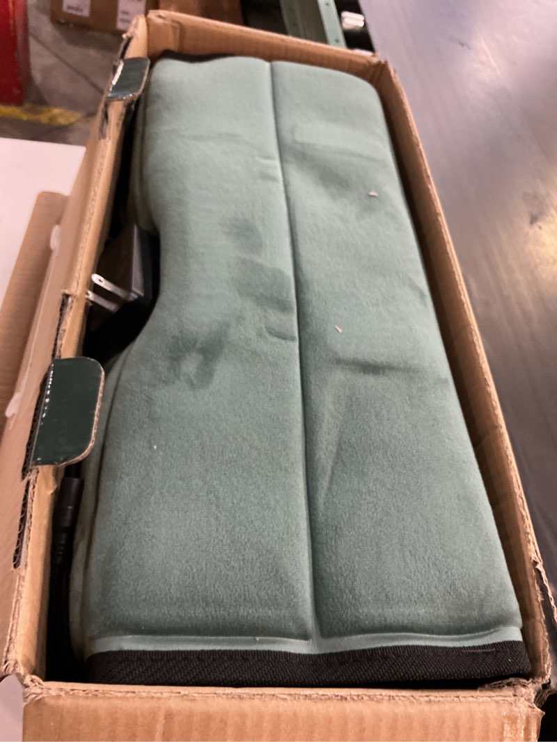 Condition photo showing Good Condition for full body massage mat with heat, detachable massager pad deep tissue pain relief,10 vibrating motors and 9 speed settings for relaxation at home or office standard - without foot massager