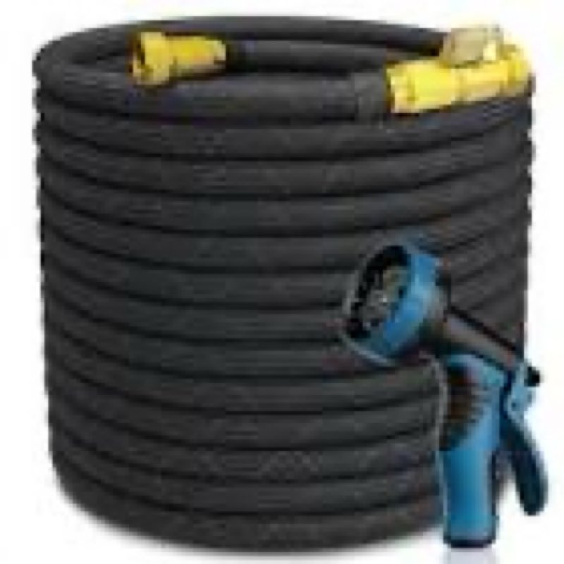 100 ft garden hose,non-expandable lightweight all-weather water hoses, ultra durable and flexible ga