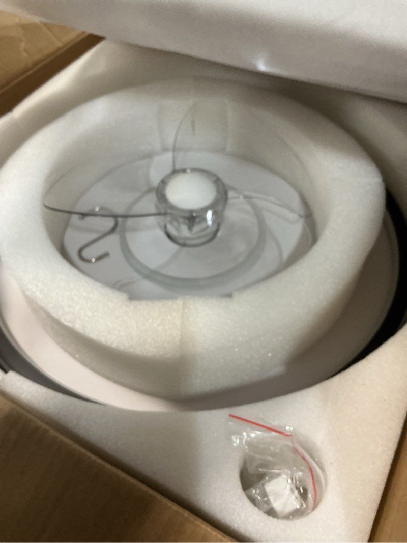 Condition photo showing New/Like New for 20" Flush Mount Ceiling Fan with Lights and Remote, 6 Wind Speeds, Dimmable LED for Bedroom, Kids Room and Living Room White-1132 20"