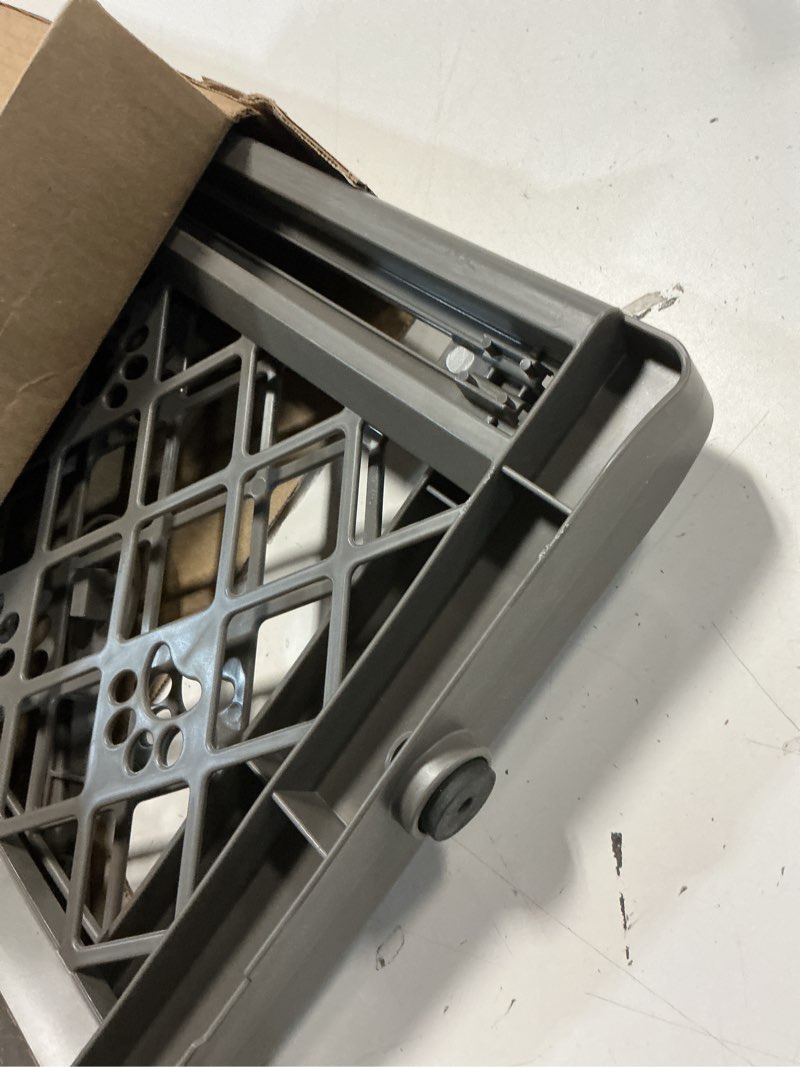 Condition photo showing Good Condition for mypet north states paws portable pet gate: 26-40" wide. pressure mount. no tools needed. made in usa, 23" tall, expandable, durable dog gates for doorways, fieldstone gray