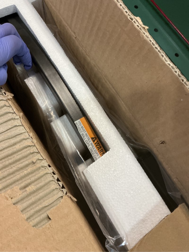 Condition photo showing Good Condition for Regalo 35-Inch Home Accents Super Wide Walk Through Baby Gate, Includes 4-Inch, 8-Inch and 12-Inch Extension, 4 Pack of Pressure Mounts and 4 Pack of Wall Cups and Mounting Kit Bronze - 29-35\"w X 30\"h