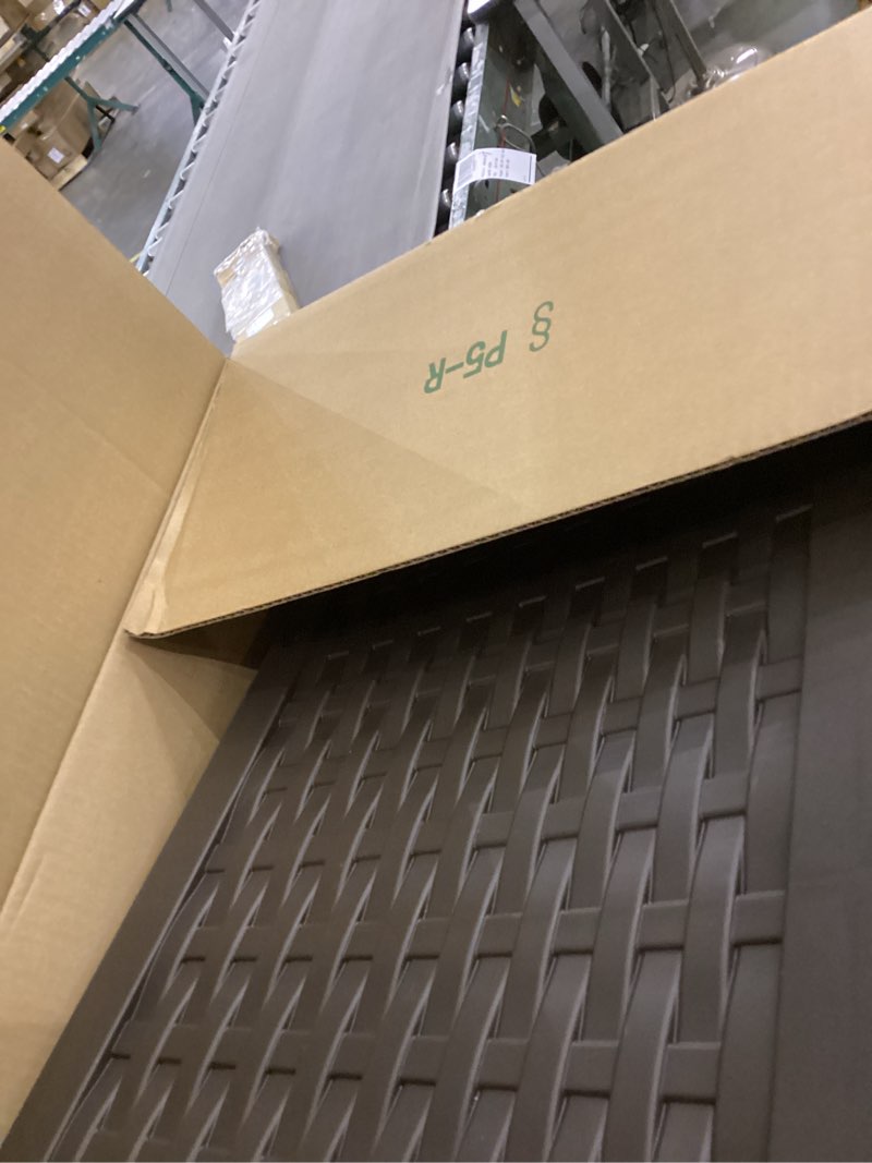 Suncast Outdoor Deck Box - 22 Gallon Java Resin Outdoor Storage Box, Weatherproof Patio Storage Bin 