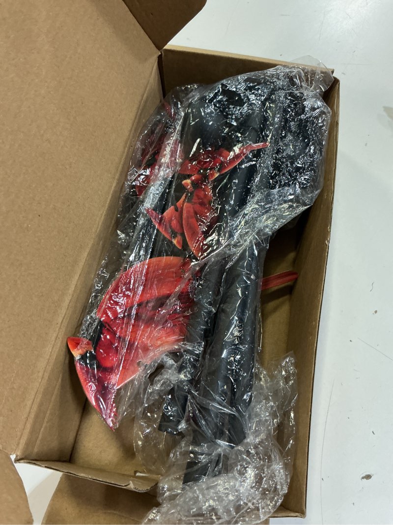 Condition photo showing Good Condition for cardinal wind chimes for outside, black metal windchimes outdoors, cardinals gifts for women/men, ga