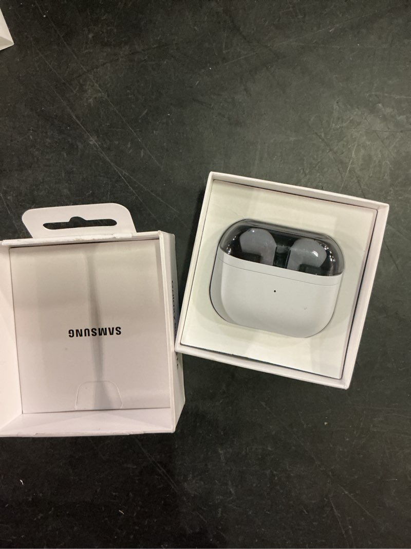 Condition photo showing Good Condition for samsung galaxy buds 3 fe (2025) true wireless bluetooth earbuds, active noise cancellation, powerful sound, clear calls, long lasting battery, hands free ai, gray [us version, 2 year warranty] gray buds 3 fe buds 3 fe only