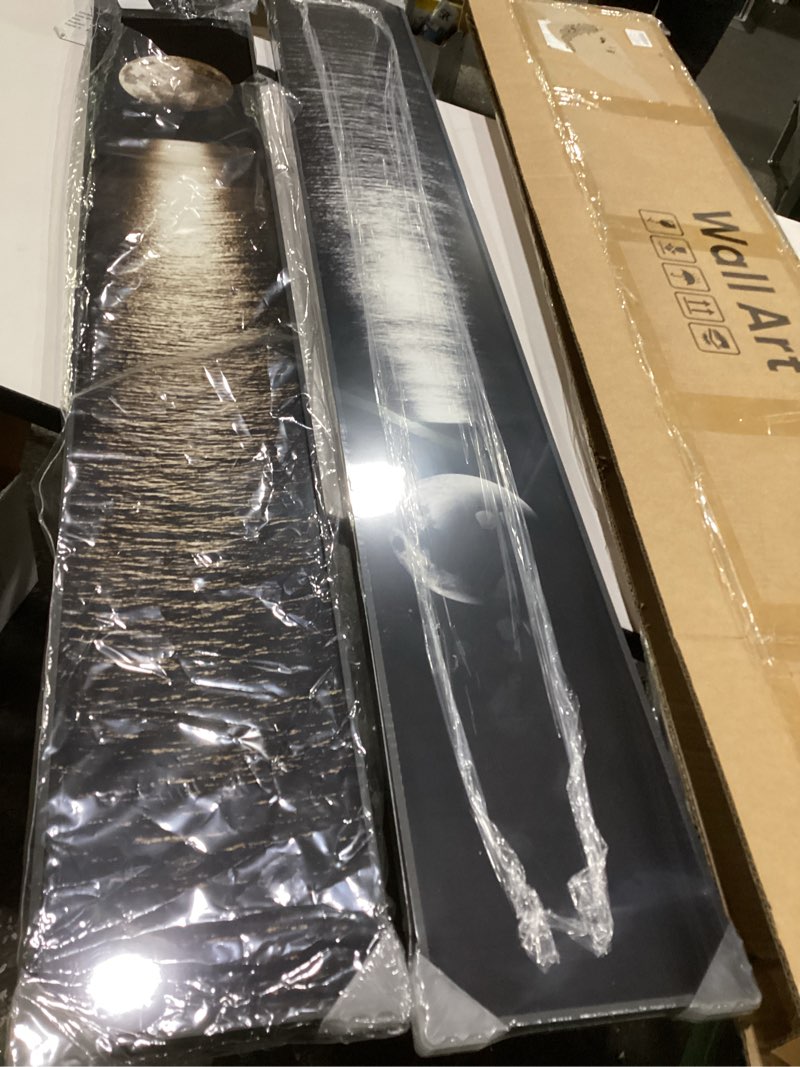 Condition photo showing New/Like New for Large Framed Long Narrow Vertical Neutral Abstract Wall Art Set, 2 Piece Beige Brown Modern Canvas Prints Paintings Artwork for Walls-Minimalist Pictures for Entryway Hallway Living Bedroom Wall Decor 8\" W x 56\" H x 2Pcs Abstract Face, SIMILAR TO STOCK PHOTO 