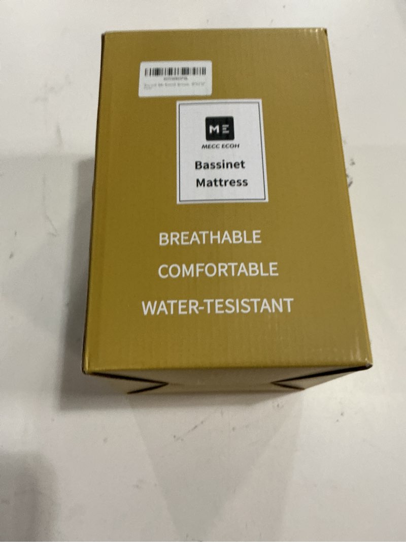 Condition photo showing New/Like New for Mecc ecoh Baby Bassinet Mattress, 100% Breathable Cover, Water-Resistant Lining, Oval 29"x17"x2" Fits for 4moms MamaRoo Bassinet White Oval 29" x17" x 2"