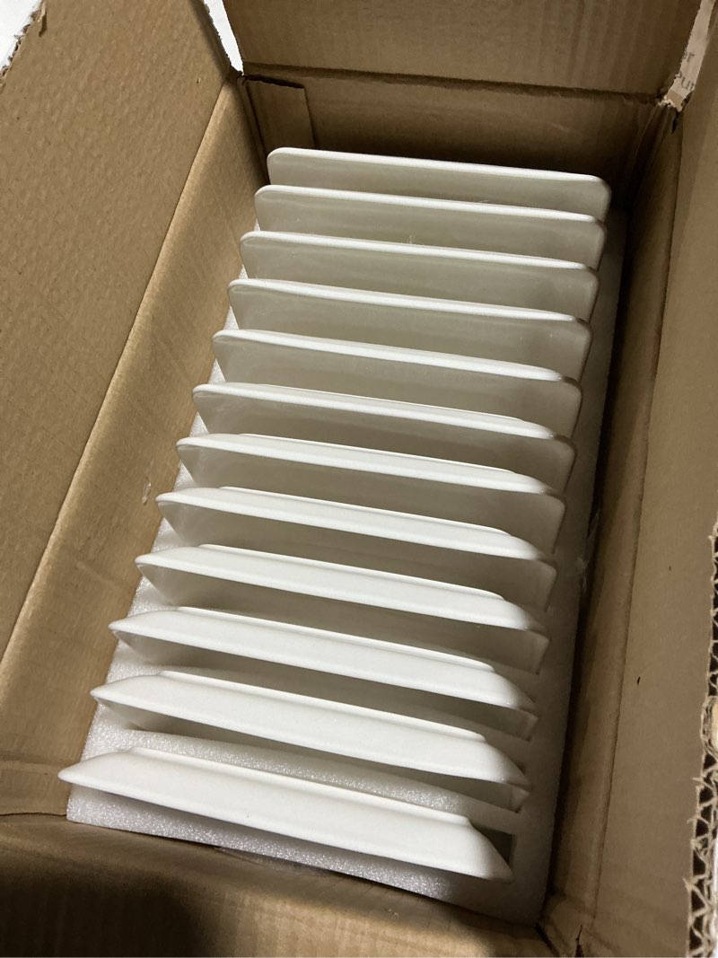Condition photo showing Good Condition for irenare 12 pcs 8 inch rectangular salad plates white rectangular porcelain dessert plates appetizer serving tray porcelain platters for fruit sushi dinner parties, microwave, oven safe 8 inch 12