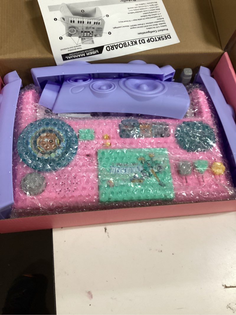 Condition photo showing Good Condition for Baby DJ Table for Toddlers 1-3 with Music & Light, Musical Baby Piano Toys 6-9-12-18 Months Toddler Activity Table Music Instruments Learning Toys for 1 Year Old Girl Easter Birthday Gifts Age 0-2