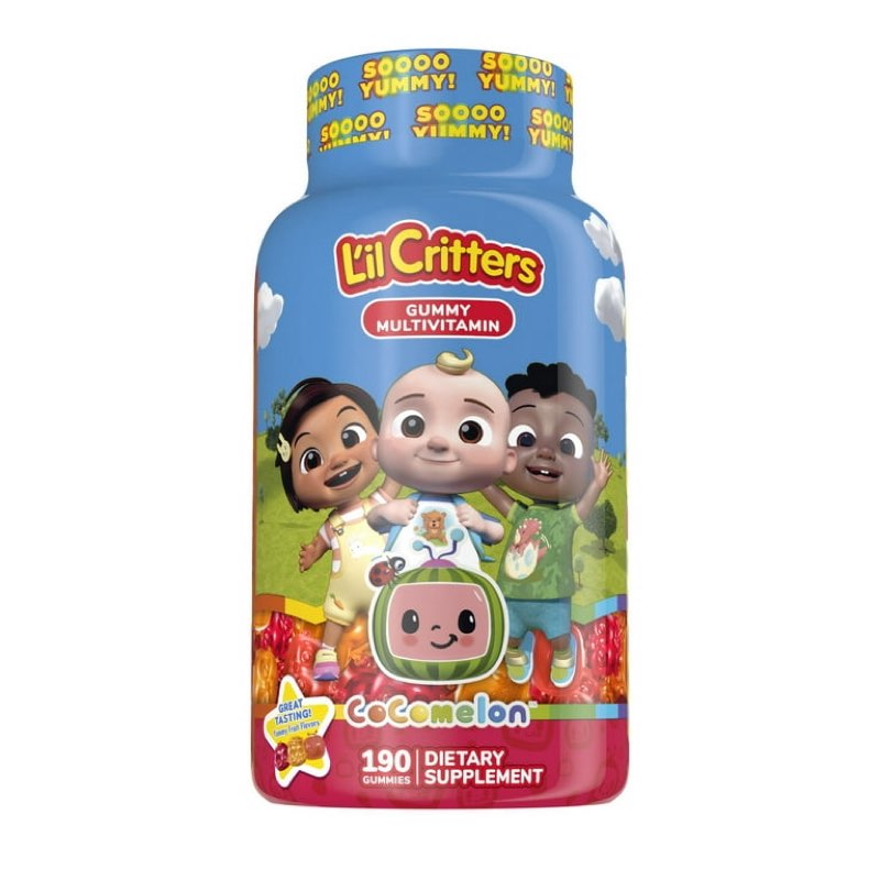 L’il Critters CoComelon Childrens Multivitamin Gummies, Fruit Flavor, 190 Count