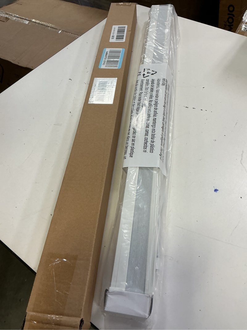 Condition photo showing New/Like New for lazblinds cordless cellular blinds, no drill blackout honeycomb shades for indoor windows, insulated uv protection cellular shades, easy inside mount, 30" w x 48" h, white blackout-white 30" w x 48" h