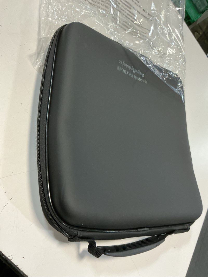 Condition photo showing Good Condition for alavisxf xx cd case, 192 capacity protective zipper disc wallet for car | eva shock-resistant, double zipper closure, portable handle, dvd storage organizer, anti-slip sleeves, for home office travel
