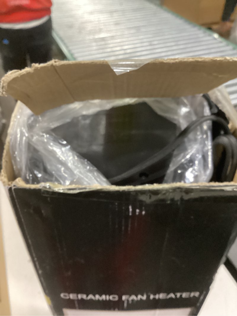 Condition photo showing As Is for Space Heater for Indoor Use with Remote - 70° Oscillating Tower Electric Heater, 24 Inchs, 12H Timer, 1500W Quiet PTC Ceramic Heating with Thermostat, Fast Safety Heat for Office, Home, Bedroom