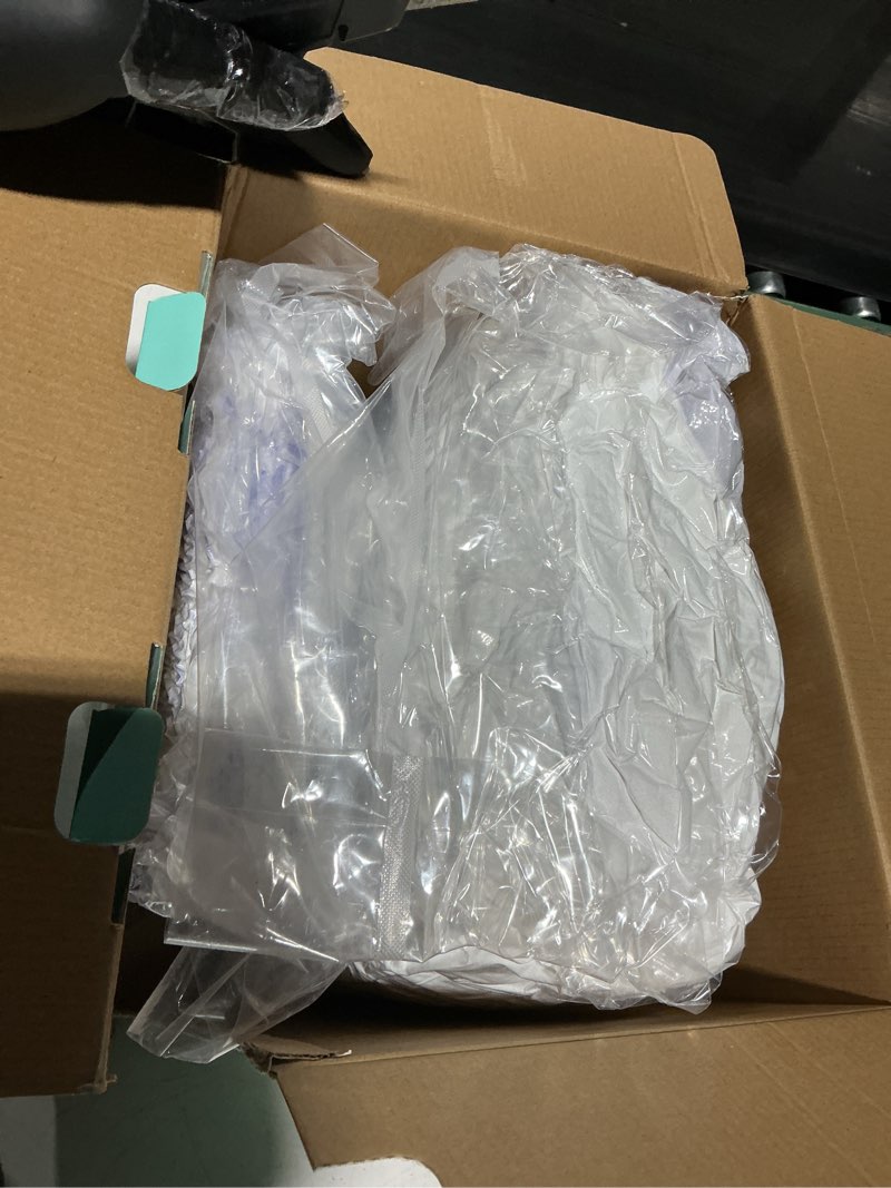 Condition photo showing New/Like New for dual layer 4 inch memory foam mattress topper queen - 2 inch gel memory foam and 2 inch pillow top mattress pad, 7-zone egg crate queen size mattress topper (white) white queen