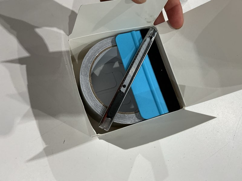 Condition photo showing Good Condition for lzlrun high gloss silver vinyl tape (silver brushed metallic, 2inches x 30feet) silver brushed metallic 2inches x 30feet