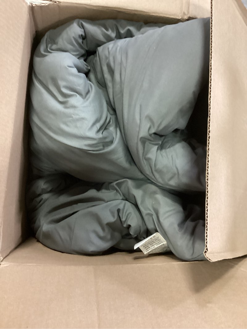 Condition photo showing As Is for CLOTHKNOW Grey Comforter Set Queen Plain Gray Bedding Comforter Full Mens Boys Comforter Charcoal Comforter Full Dark Gray Bed Comforter Queen for Adults Full Comforter 3Pcs Queen Comforter