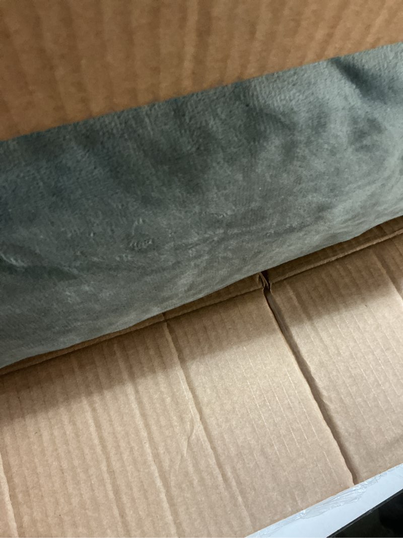 Condition photo showing Good Condition for Pregnancy Pillows for Sleeping, 44.5 Inch Pregnancy Massage Pillow Full Body Pillow with Leg Pillow & Removable Cover - Support for Back, Legs, Belly, HIPS for Pregnant Women (Dark Grey)