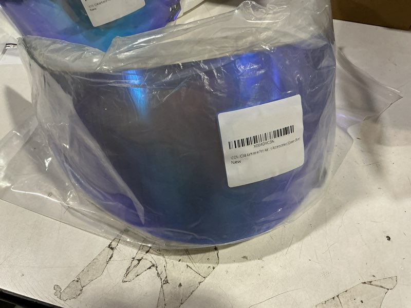 Condition photo showing Good Condition for ICON IC04 Airframe Pro Airmada Airform Motorcycle Helmet Shield Uv Protection Motorcycle Visor Lens Helmets Accessories (Clear Revo Blue)
