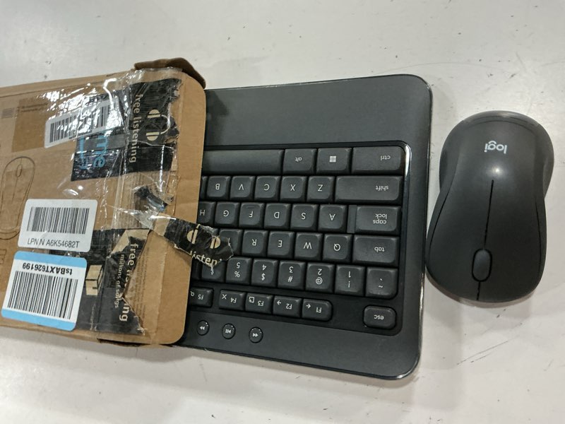 Condition photo showing As Is for logitech mk540 advanced wireless keyboard and mouse combo for windows, 2.4 ghz unifying usb-receiver, multimedia hotkeys, 3-year battery life, for pc, laptop 2024 model