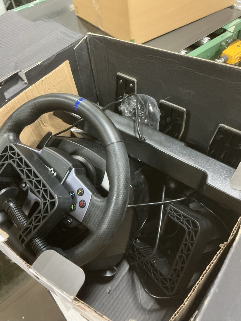Condition photo showing As Is for PXN PC Steering Wheel, V9 GEN2 Universal Usb Car Sim 270/900 Degree Race Steering Wheel with 3-Pedals and Shifter Bundle for PC, Xbox One, Xbox Series X/S, PS4, PS3