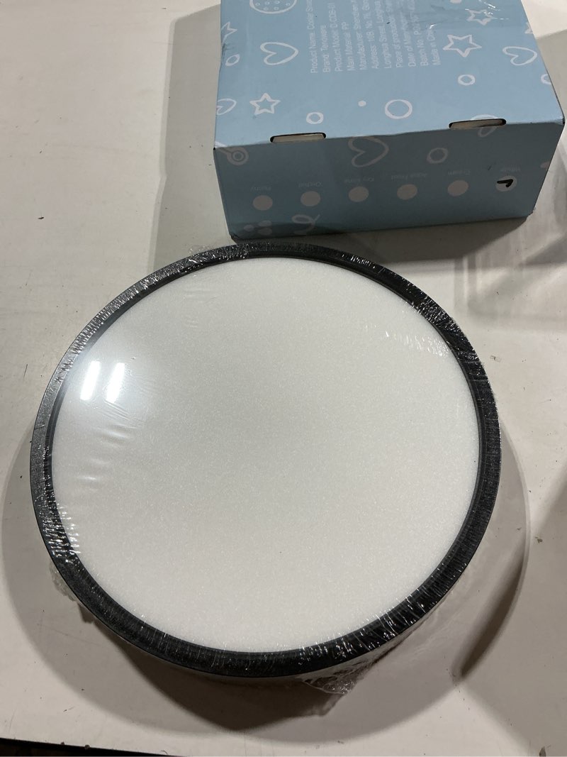 Condition photo showing Good Condition for taloya surface mount led ceiling light 12 inch-2 pack black shell, equivalent to traditional 200w bulb light for kitchen bedroom utility closet room,5 in 1(3000k/3500k/4000k/5000k/6500k) black 12inch-2pack