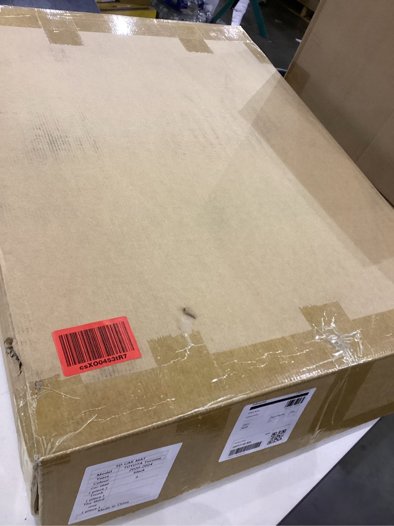 Condition photo showing Good Condition for CARMALU Floor Mats Fit for Toyota Tacoma 2018-2023 (only for Double Cab), TPE All Weather Custom Car Floor Liner 1st and 2nd Row Full Set, Black Accessories