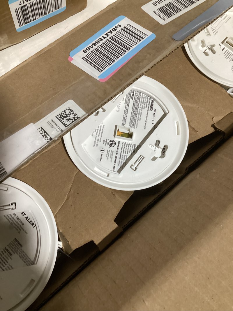 Condition photo showing As Is for first alert combination smoke & carbon monoxide alarm, interconnect hardwire detector with battery backup, smico100-ac, 1-pack 1-pack precision detection smico100-ac