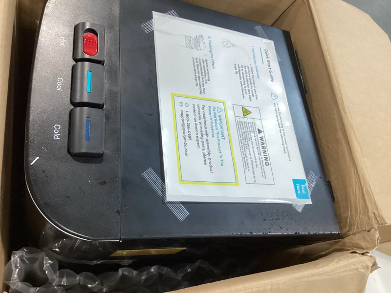 Condition photo showing As Is for Avalon Self Cleaning Bottleless Water Cooler Water Dispenser - 3 Temperature Settings - Hot, Cold & Room Water, Durable Stainless Steel Cabinet, NSF Certified Filter- UL Listed