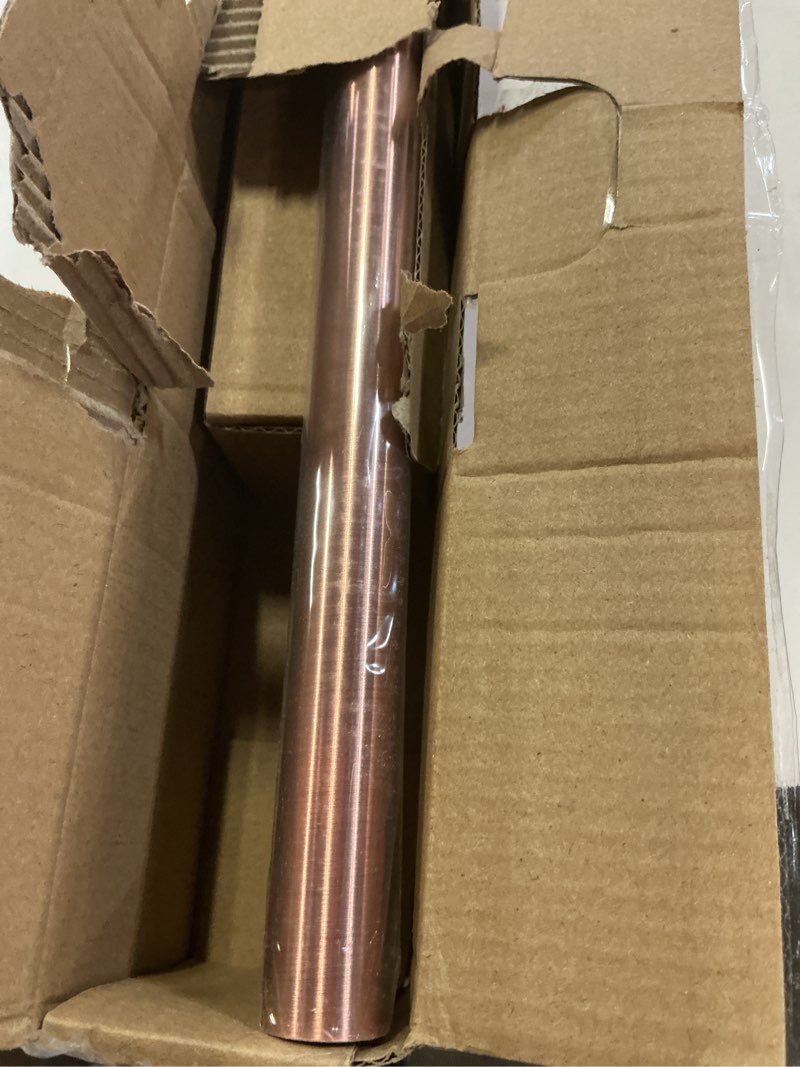 Condition photo showing As Is for rothley stainless steel pot and pan hanger: 23.7 inch wall mounted hanging pots and pans rack with hooks (antique copper) 23.7 inch antique copper