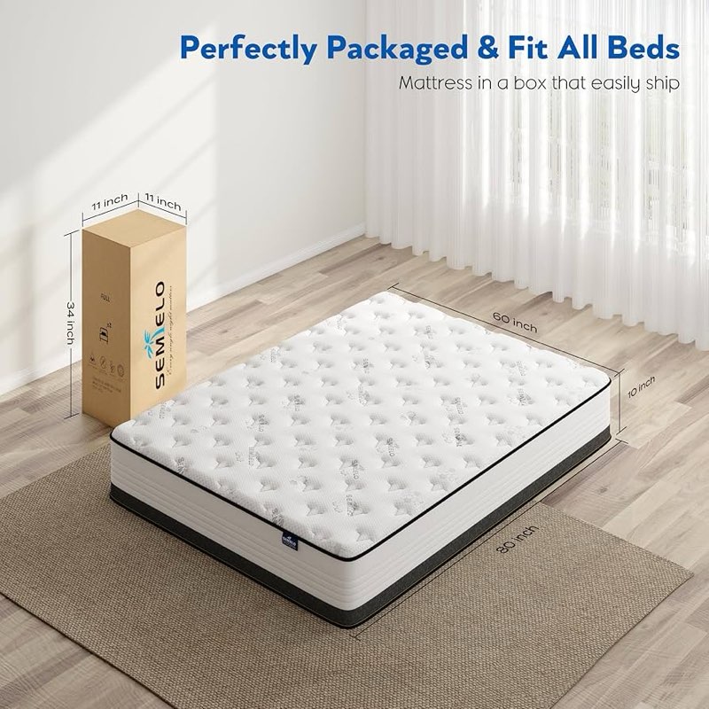 Sme002 10” hybrid mattress queen