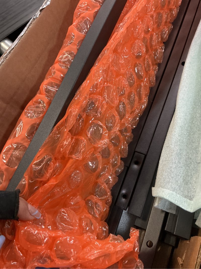 Condition photo showing Good Condition for superjare 102 inch sofa table with 2 power outlets and usb-c ports, 5.9 inch narrow console table with storage, extra-long, for entryway hallway couch behind sofa, small spaces, rustic brown rustic brown 5.9"d x 102.3"w x 29.7"h