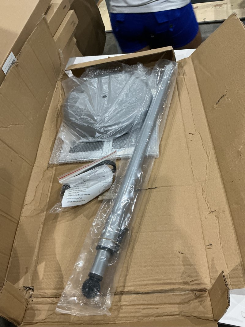 Condition photo showing Good Condition for adjustable pedestal poster sign stand with heavy duty base sign holder aluminum snap open frame for 8.5 x 11 inches both vertical and horizontal view displayed used for living and business(silver? 8.5x11in (silver-1pack)
