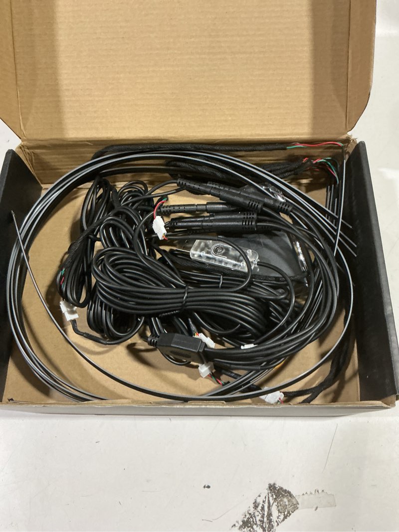 Condition photo showing As Is for Car LED Strip Lights, Interior Acrylic LED Lights for Car with Dynamic Rainbow Dream Color Chasing, Ambient Lighting Kits Music Sync (8 in 1(6 * 29.5+43.3+14.5 inches)) 8 in 1(6*29.5+43.3+14.5 inches)