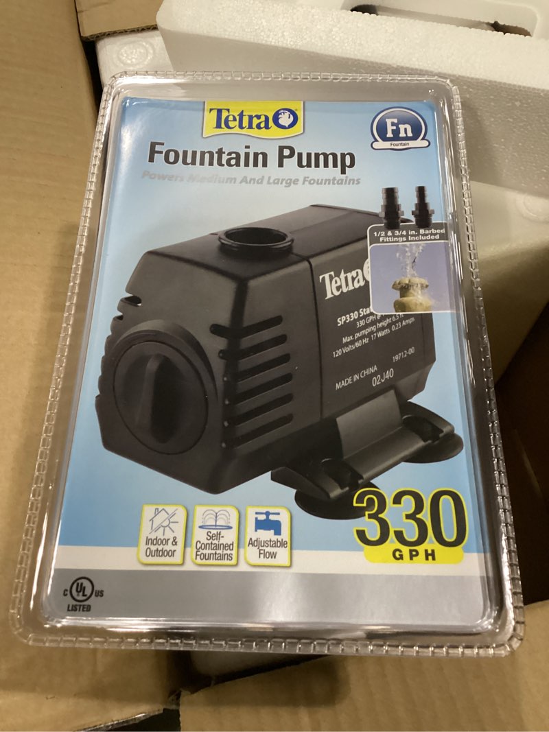 Condition photo showing Good Condition for Tetra Pond Statuary Pump 330 GPH