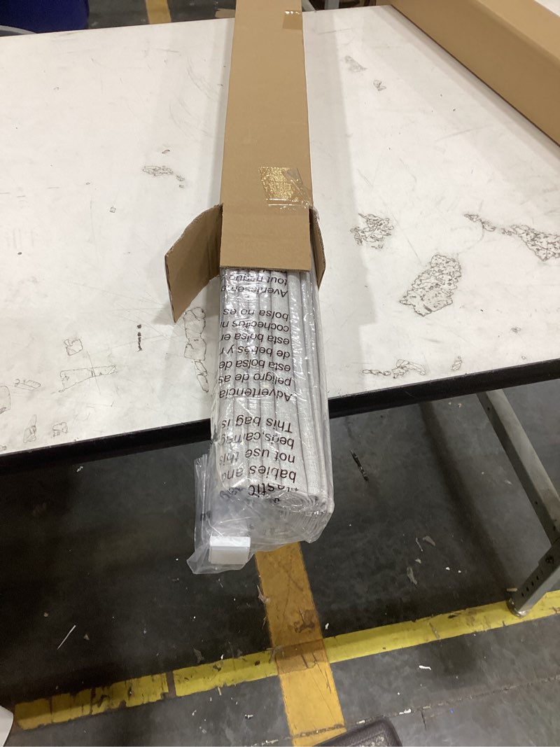 Condition photo showing New/Like New for lazblinds no drill roman shades for windows, cordless blackout window shades with uv protection, polyester fabric for bedroom & living room, 34" w x 64" h, natural blackout - faux linen - natural 34"w x 64"h